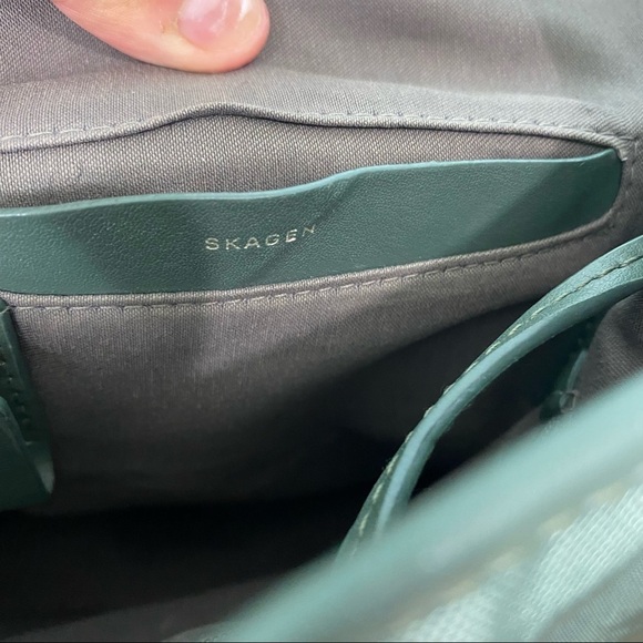 Skagen Womens Ebba Nylon Leather Drawstring Backpack‎ - Picture 3 of 11